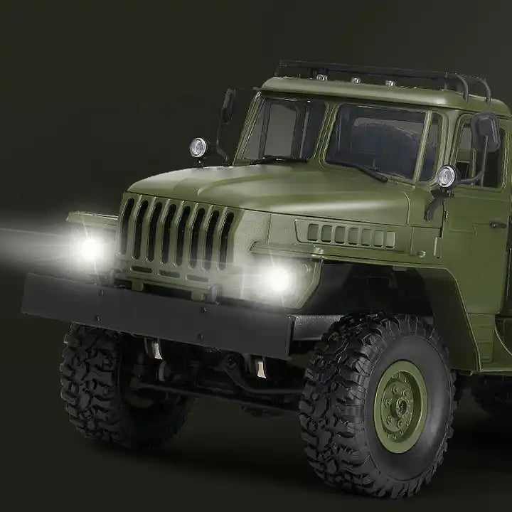 Model MN88S MN-88S 1/12 4WD 2.4G Radio Control Car - Army Green 6-Wheel 6x6 Crawler Semi Vehicle