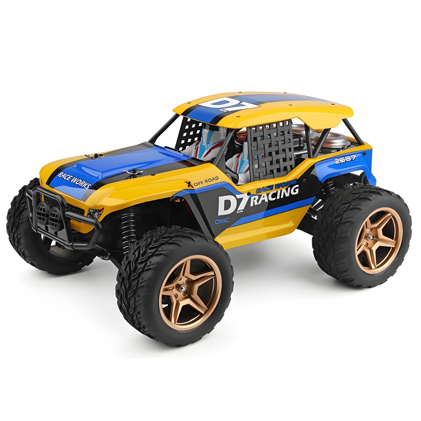 WLtoys 12402-A 1/12 Scale 4WD High-Speed RC Desert Buggy - 2.4G Brushed Racing Car