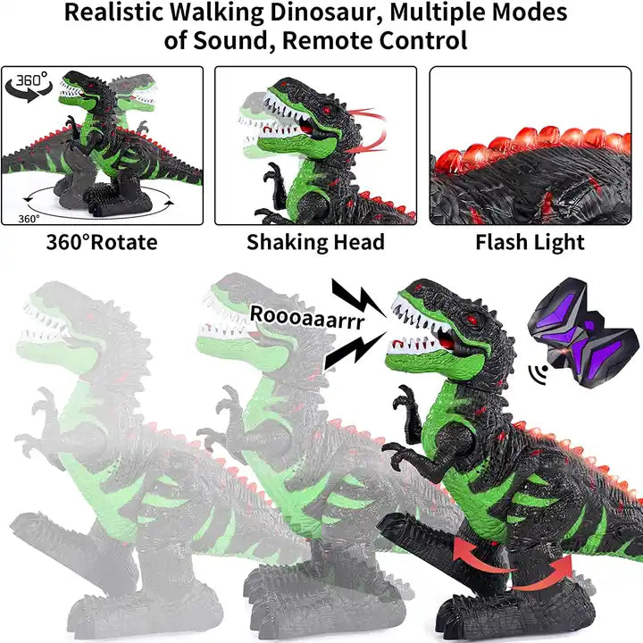 2.4GHz Remote Control Walking Robot Dinosaur Toys for Kids and Adults