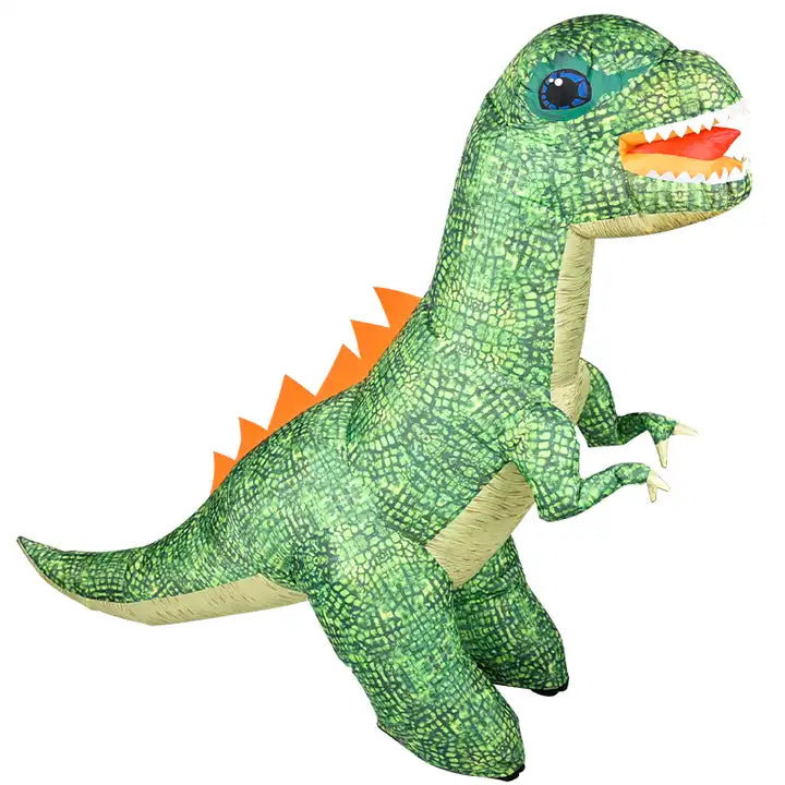 2.4G Inflatable Tyrannosaurus Rex Remote Control Dinosaur - 1.5 Meter Electric Walking Dino with 360-Degree Rotatio