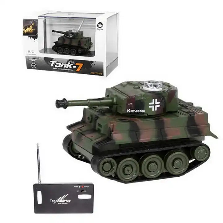 777-585 2.4GHz 1/64 Mini Remote Control Simulation RC Battle Tank - Perfect Hobby Toy for Kids