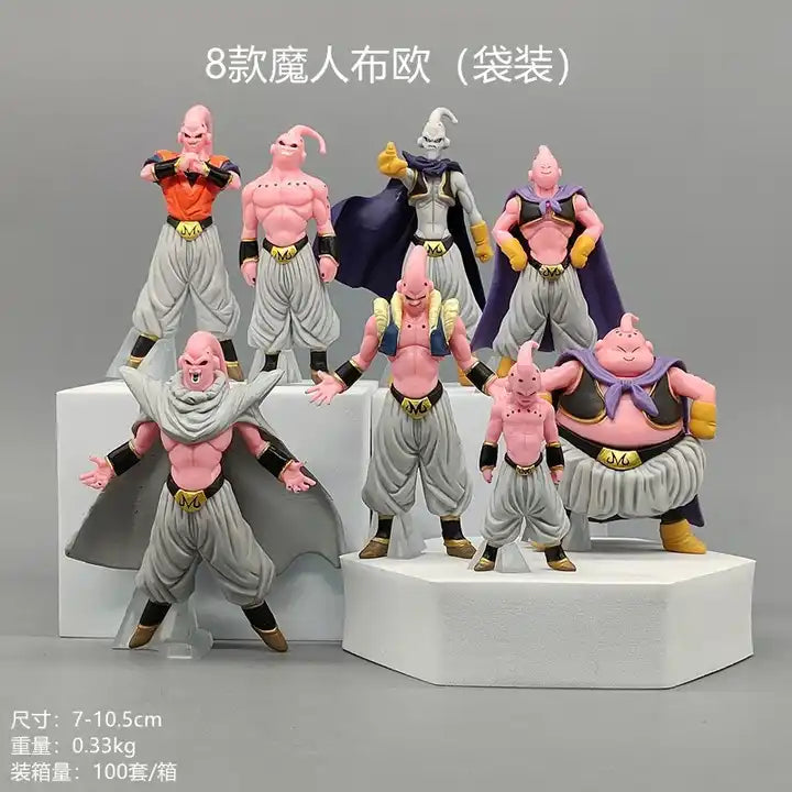 Collectible toys 8pcs set Majin Buu Action Toy, Dragon Ball Z Figures model toy for collection(Full Collection)