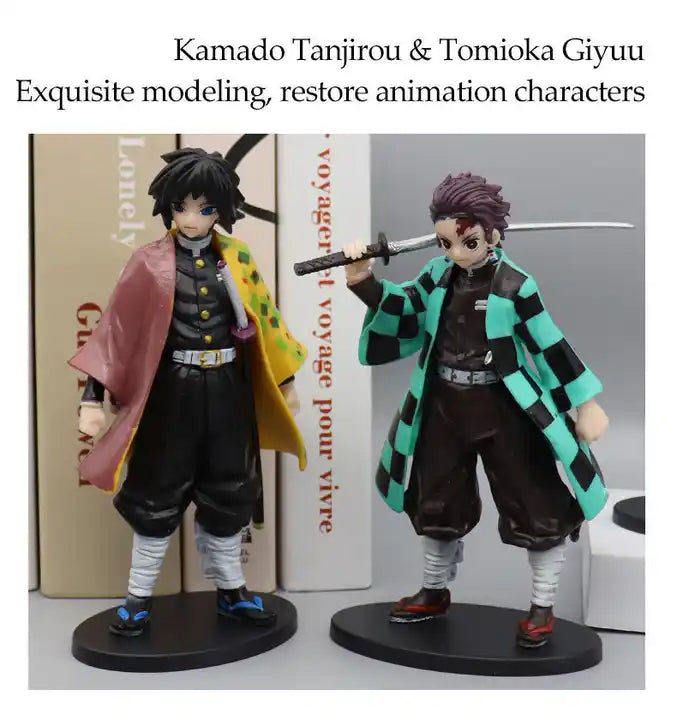 Demon Slayer Action Figures Set - Kamado Nezuko & Tanjirou - 6 Style Collectible Model Dolls (Full Collection)