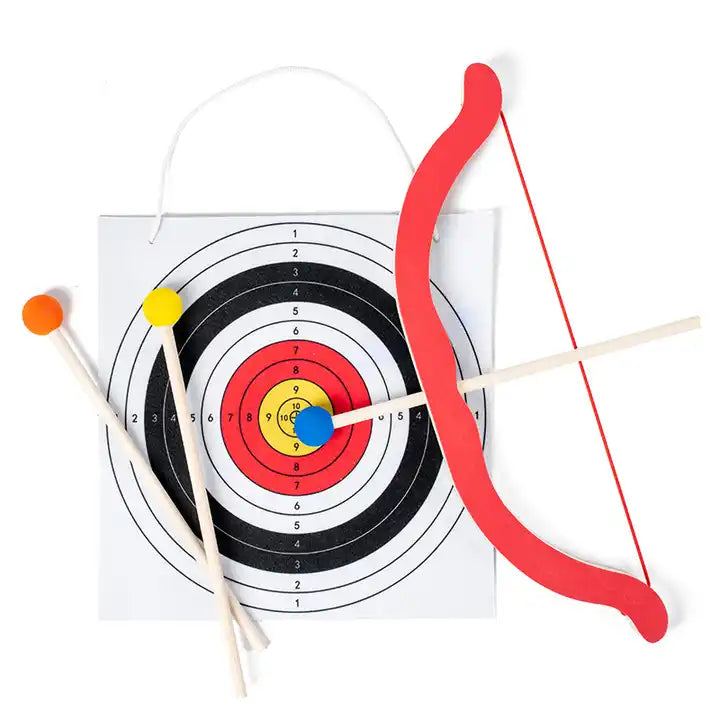 Kids Outdoor Sports Toys Shooting Game | Safety Recurve Wooden Bow and Arrow Set for Children