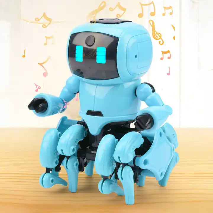 DIY Building Programming Gesture Sensing Interactive Robotic Kit for Kids - Singing and Dancing RC Robot