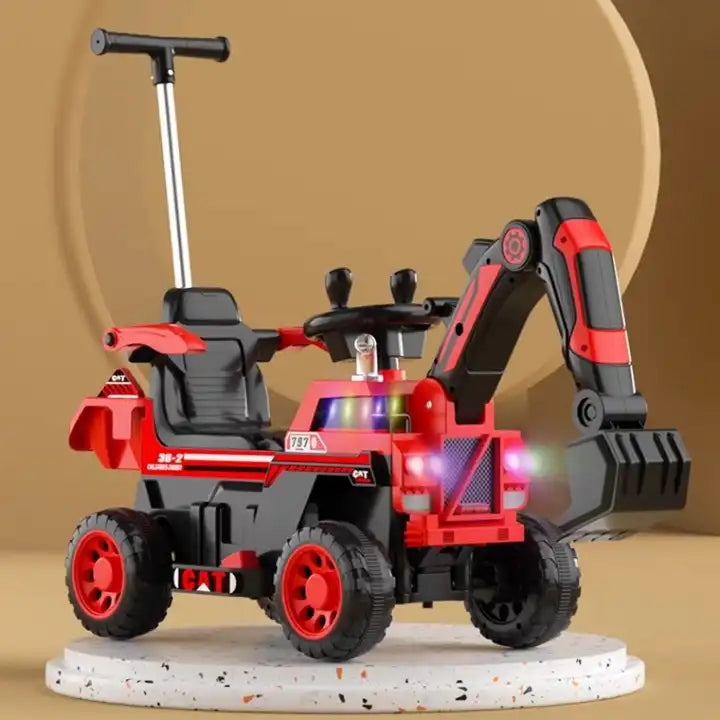 12V Kids Electric Excavator Ride-On Toy - Durable and Fun for Young Builders