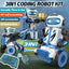 3-in-1 Smart RC Robot STEM DIY Building Block Robotics Kit - Programmable Educational Toy for Kids