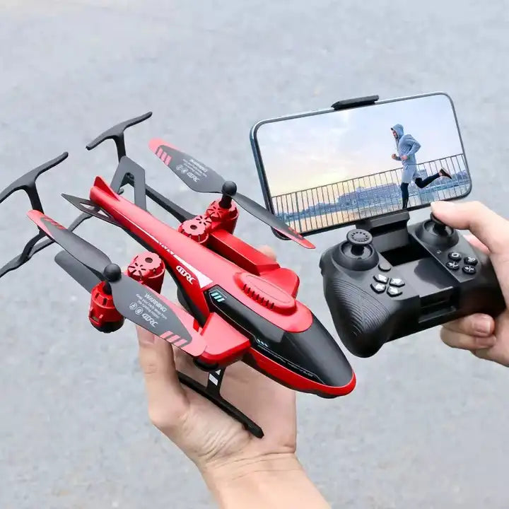 RC Drone with Dual Camera - RC WIFI 4K HD Airplane Remote Control V10 Flexible Helicopter for Kids as Gift