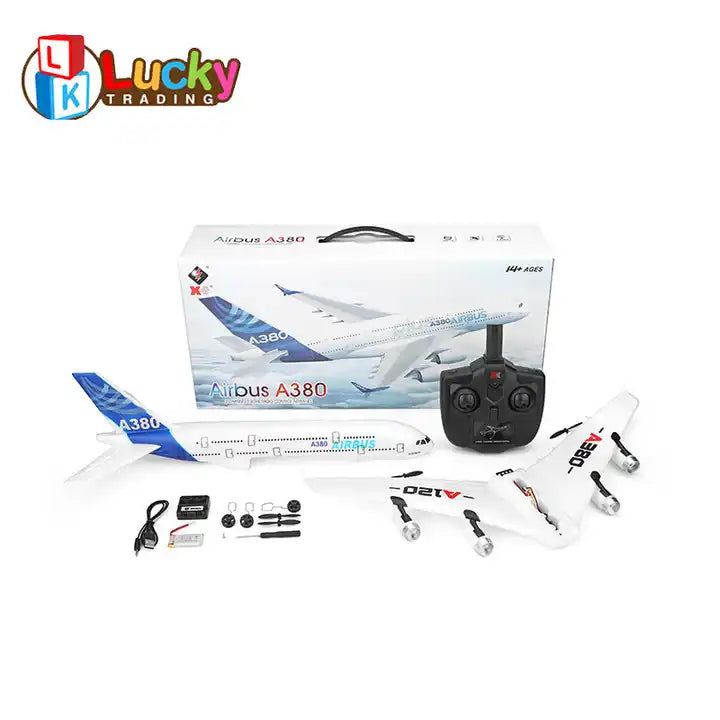 Super 2.4GHz 3CH 6Axis Gyro EPP Airbus A380 RC Airplane - Kids Model Toy