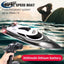 2.4GHz Waterproof RC Racing Boat - 35KM/H High-Speed Yacht Toy with Water Cooling System and Lights