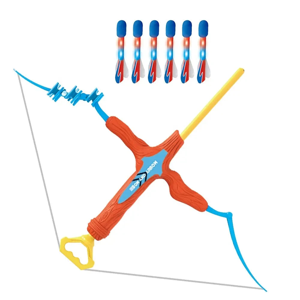 Plastic Sport Luminous Bow and Arrow Game Set for Kids | Light Up Archery Toy