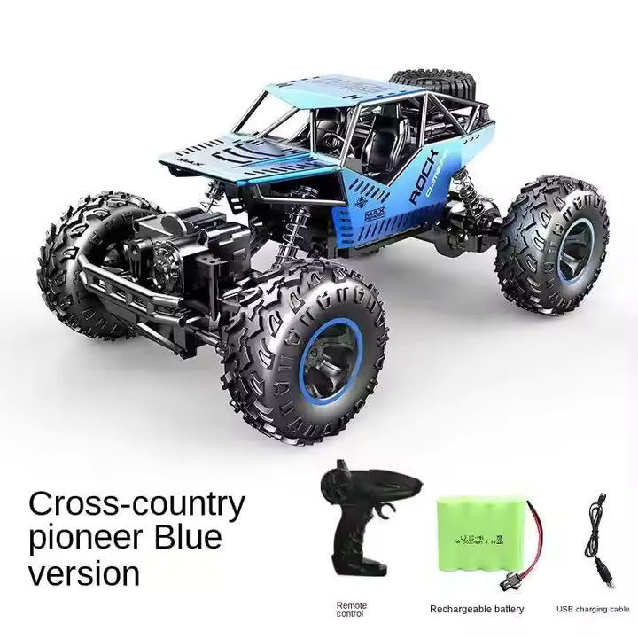 2.4G 1/16 4WD High-Speed RC Off-Road Rock Crawler – Metal Shockproof Climber Truck, Hobby Electric Racing Car Model