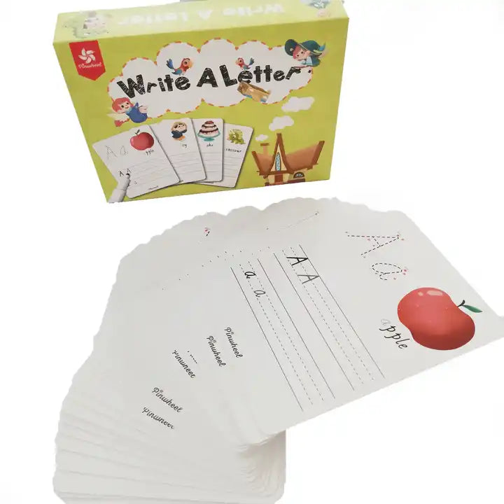 Wipe-clean Flash Cards Numbers Cards for Kids Reading Writing Spelling Cards