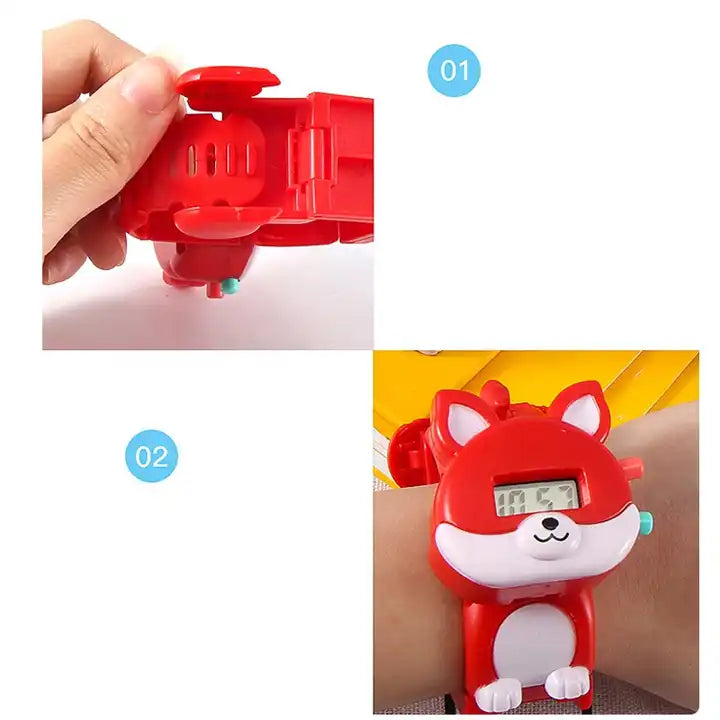 Samtoy Cartoon Deformation Smart Electronic Digital Watch | Fun Kids' Wrist Toy | Perfect Gift for Children