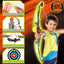 Bow and Arrow Archery Kids Set | LED Light Up Toy with 6 Suction Cup Arrows for Boys and Girls