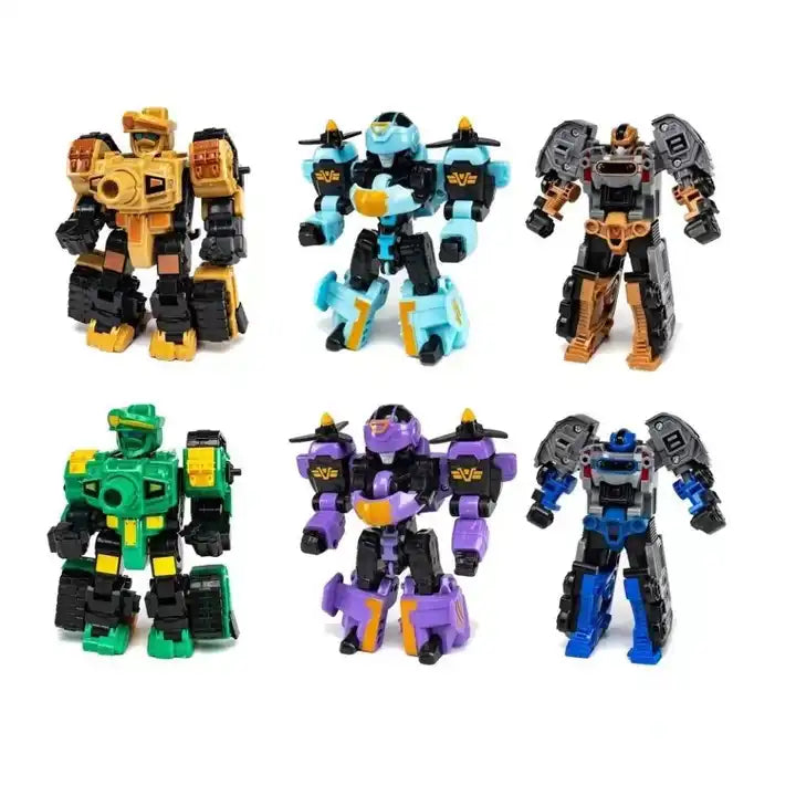 Car Robots Toys - 6 Sets of Deformation Action Figures for Kids (Ages 6+) | Transform into Toy Cars