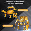 Dino Robot Deformation | Educational Mini Toys - 4 Styles Mixed Action Figure Dinosaur Robots Transformed Toy for Kids