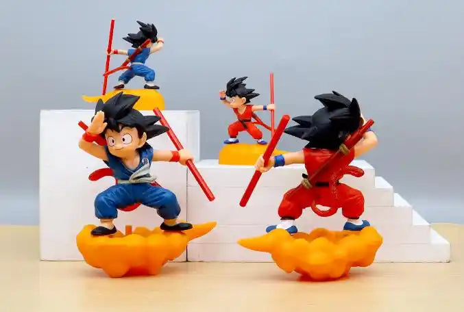 6 Styles Child Son Goku DBZ Manga Figurine Statues - Dragon Somersault Cloud Goku Cartoon PVC Anime Figure Toys