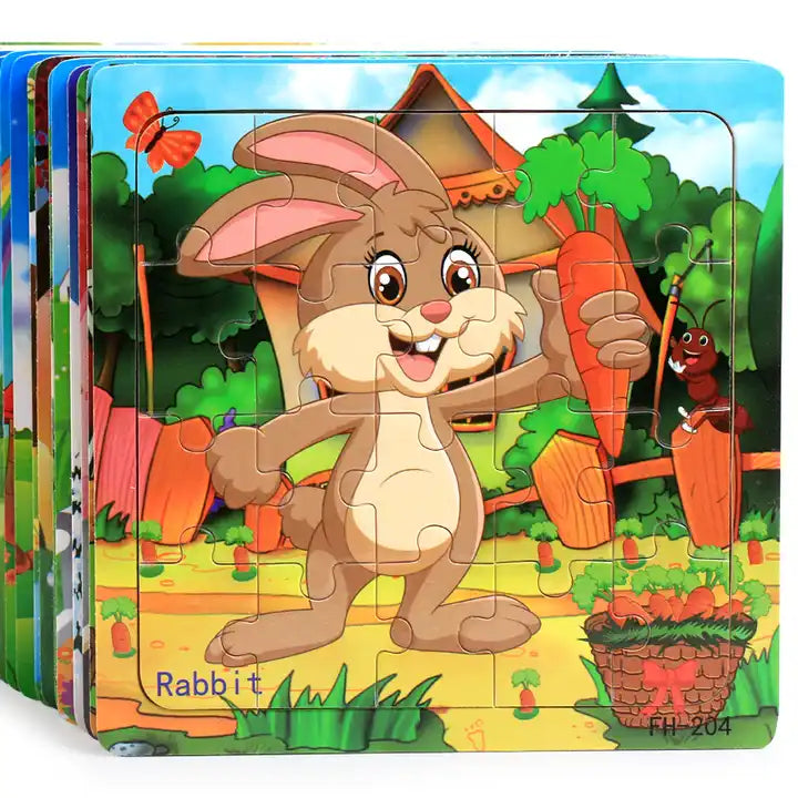 Mosaic Design Kids Wooden Jigsaw Puzzles Puzzle Games for Children