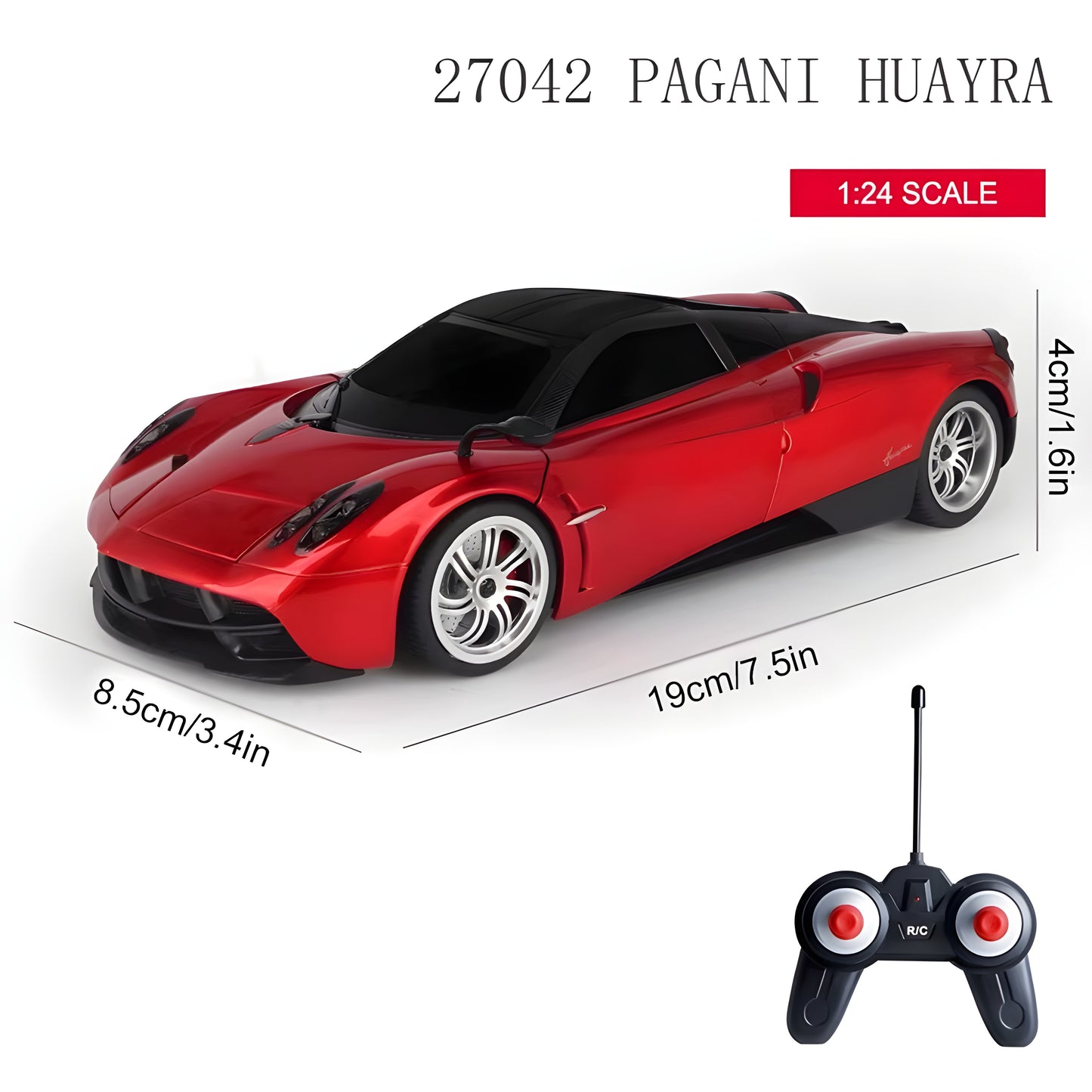 Licensed 2.4G 4CH 1/24 RC Car – Electric Rock Crawler, Ready-to-Go, Indoor-Outdoor Fun