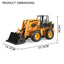 1:24 Scale RC Bulldozer - 6 Channels Remote Control Toy for Kids