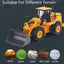 11-Channel Remote Control Loader - 1:16 Scale Metal Bulldozer