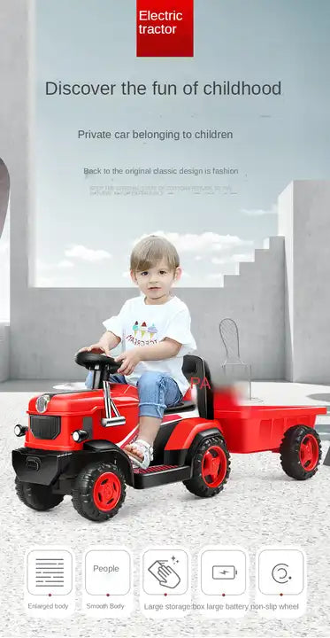 High Quality Plastic Children Electric Toy Tractor - Direct Low-Priced Electric Toy Cars for Kids