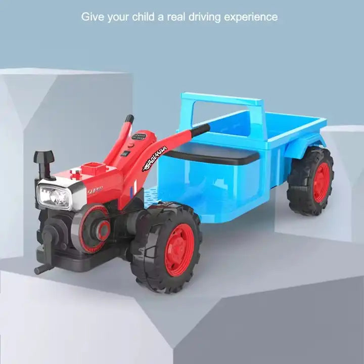 Kids Electric Ride-On Tractor - Battery-Powered Tractor Car for Boys and Girls