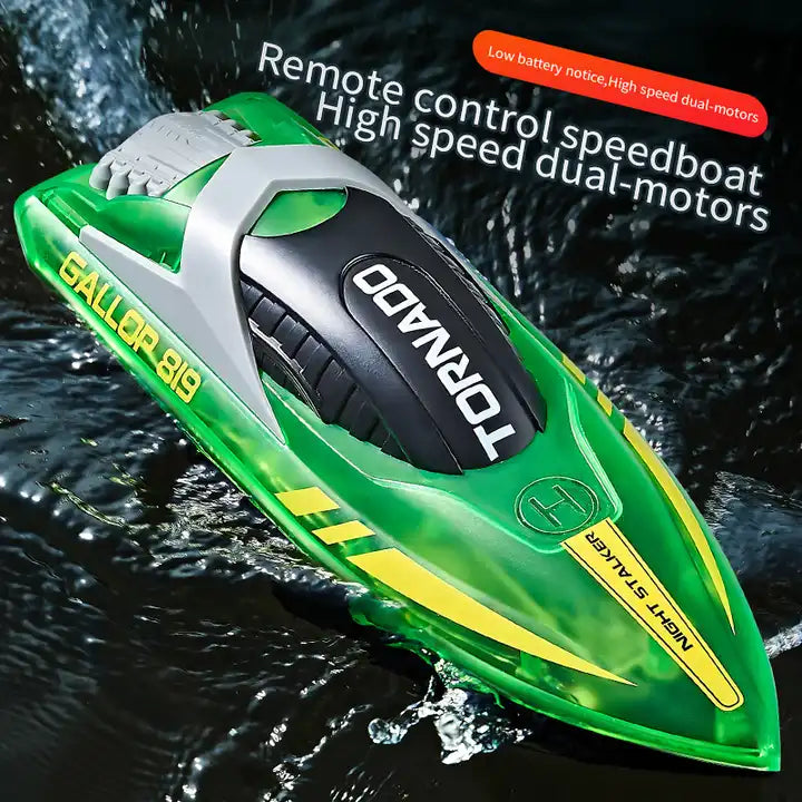 Transparent Colorful 2.4GHz RC Yacht - Luxury Remote Control Speed Boat