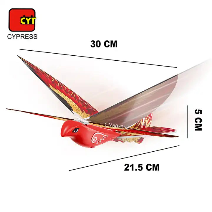 2.4GHz Flying RC Bird Toy - Easy to Fly Remote Control Bird Model with Lights