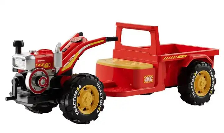 Kids Electric Toy Car - 12V Battery Operated Tractor for Big Adventures