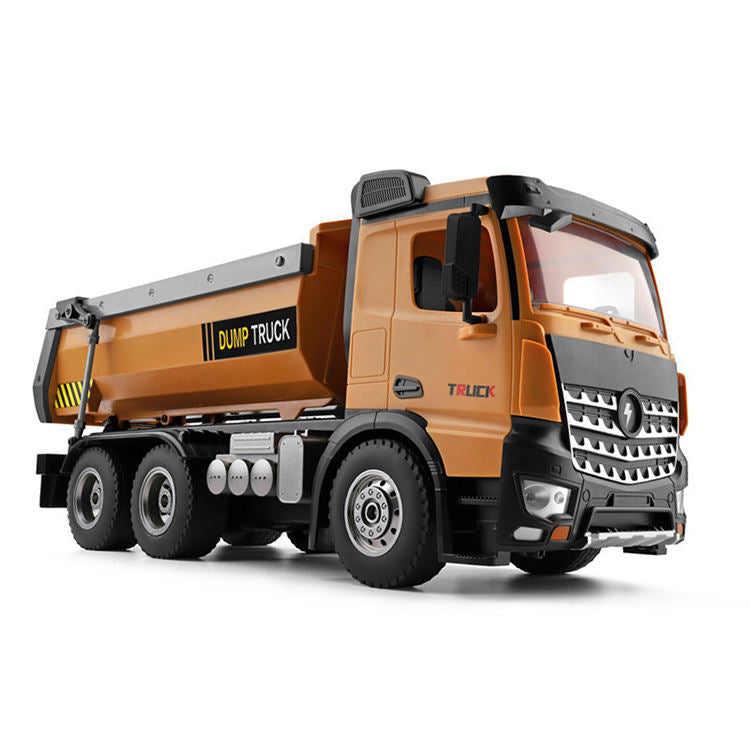 WLtoys 14600-A 1/14 Scale RC Dump Truck – Alloy Body, High-Power Remote Control Construction Vehicle