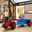 Battery-Powered Remote Control Dump Tractor Truck Toy - Motorized Ride-On Vehicle for Kids