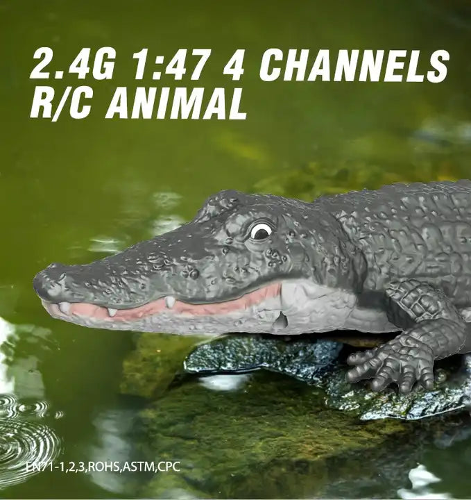 SY Outdoor Remote Control Crocodile Boat - 4-Channel 2.4GHz Radio Control Animal Toy