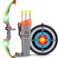 Custom Compound Archery Bow and Arrow Toys | Light Up Hunting Game Set for Kids with Target