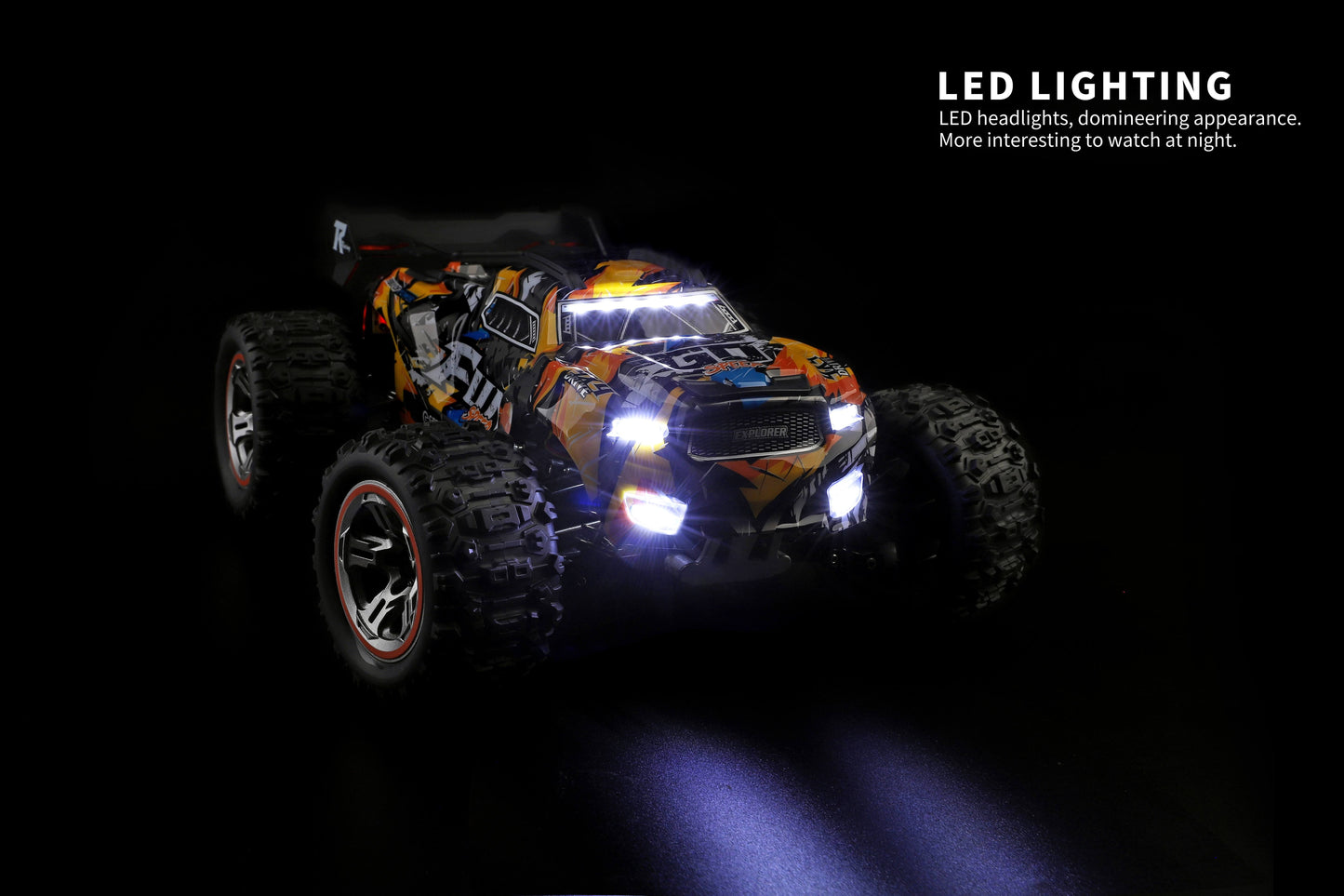 High-Speed 60KM/H Brushless RC Car – 2.4G 4WD 1:18 Scale Off-Road Racing Remote Control Truck