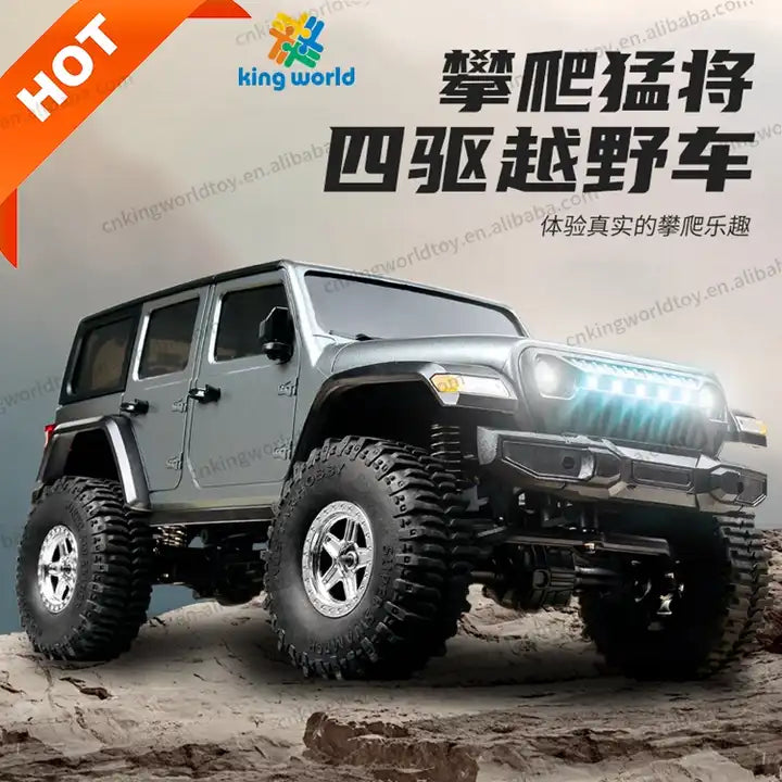 JJRC C8801 Off-Road RC Truck - 1/18 Scale 4WD with Waterproof Steering and LED Lights