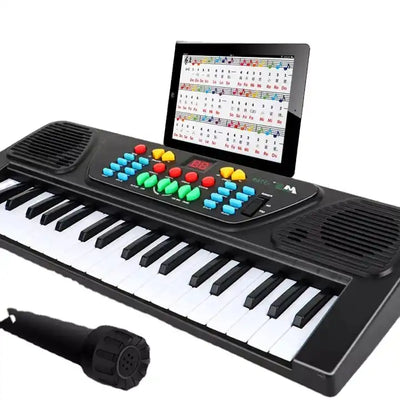 Children's 37-Key Electric Keyboard | Musical Learning Toy with Microphone | BigFun Piano for Kids