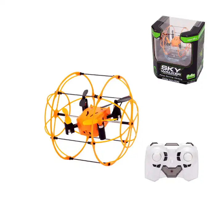 Mini Remote Control Four-Axis Quad-Copter Drone - Kids Toys with Climbing Stunt Function