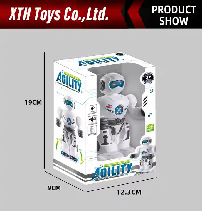 Intelligent Music and Light Robot Toy for Kids - Smart Educational Robot for Early Learning