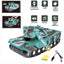 4CH Remote Control RC Tank with Light and Music - 360° Rotating Military Tank Toy for Kids