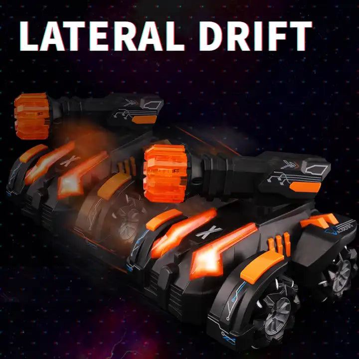 2.4G Electric Infrared RC Battle Truck - 360-Degree Rotation Dancing Drift Car with Light and Spray Effects