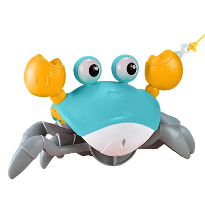 New Educational Pull Induction Crab Toy | Kids Walking Crab with Light, Music, and Voice Activation | Crawling Baby Toy