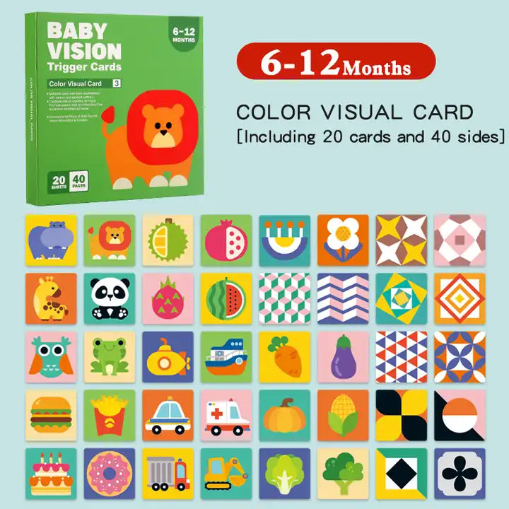 High Contrast Baby Flashcards ? Visual Stimulation Cards in Black and White for Babies