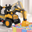 Children's Electric Excavator Engineering Vehicle - Ride-On and Remote Control Spray Toy Car