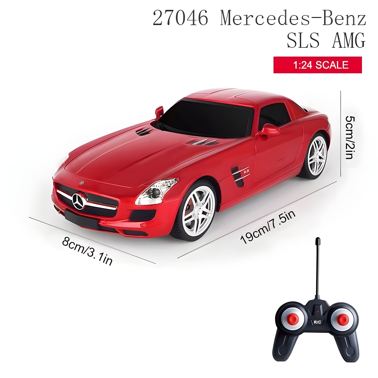 Licensed 2.4G 4CH 1/24 RC Car – Electric Rock Crawler, Ready-to-Go, Indoor-Outdoor Adventure