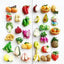 Pepper Bitter Melon Eggplant Wrapped Vegetable Fridge Magnets Carrot Winter Melon Mushroom Resin 3D Refrigerator Magnet