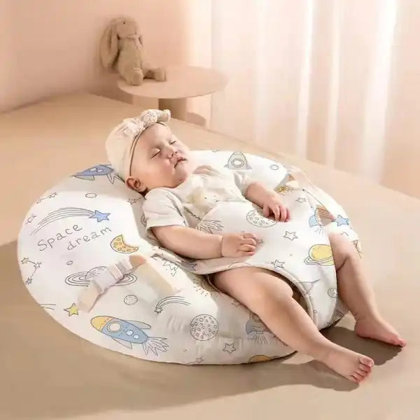 Breastfeeding Pillow for Newborns - Infant Anti-Spitting Milk Overflow Lying Baby Feeding Slope Cushion