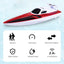 15KM/H High-Speed RC Racing Boat – Waterproof 2.4G Remote Control Boat Model for Pools and Lakes