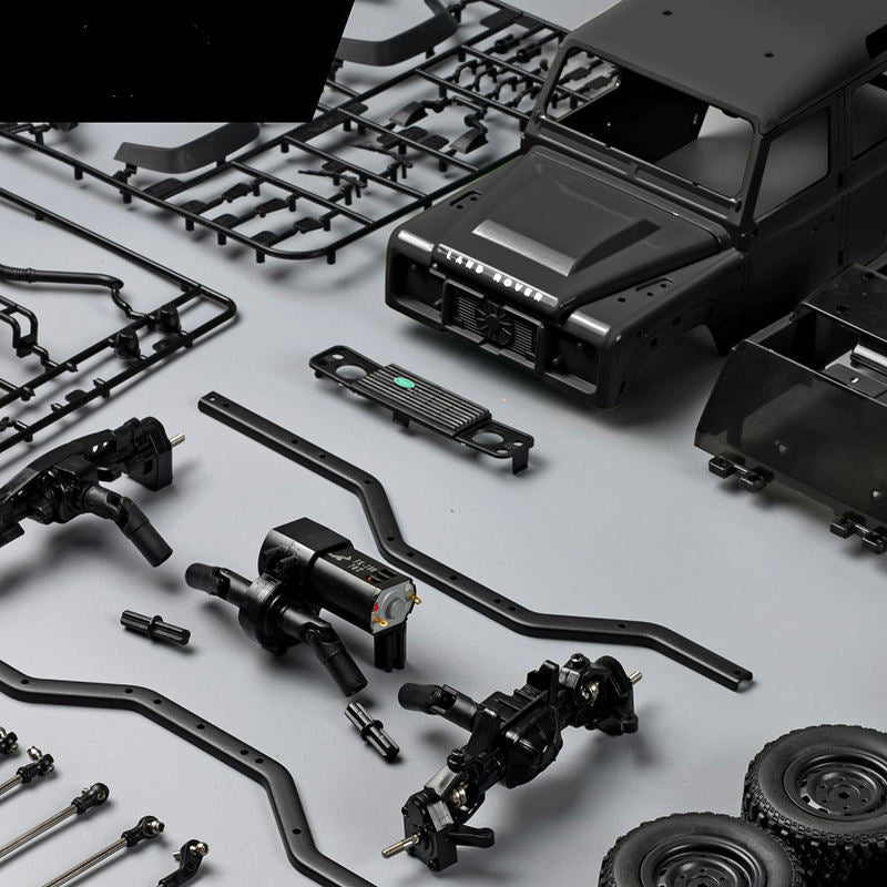 MN-111 1/18 Scale Land Rover RC Car Kit - 2.4G 4WD Brushless Motor Monster Truck for Climbing